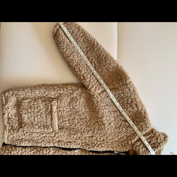 Women’s Beige Soft Teddy Jacket - Picture 5 of 5